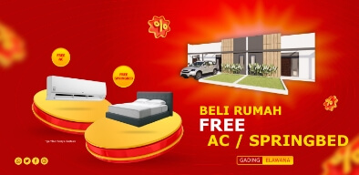 Beli rumah free AC atau springbed